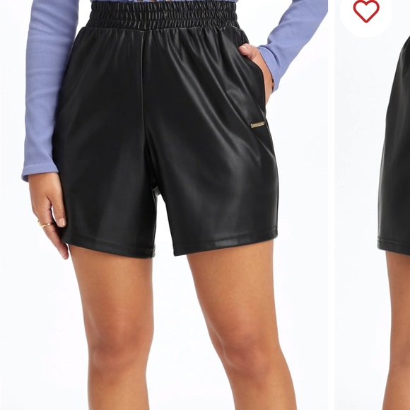 Fabletics Vegan Leather Shorts - Picture 6 of 6